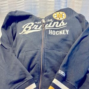 Bruins vintage zip up hoodie